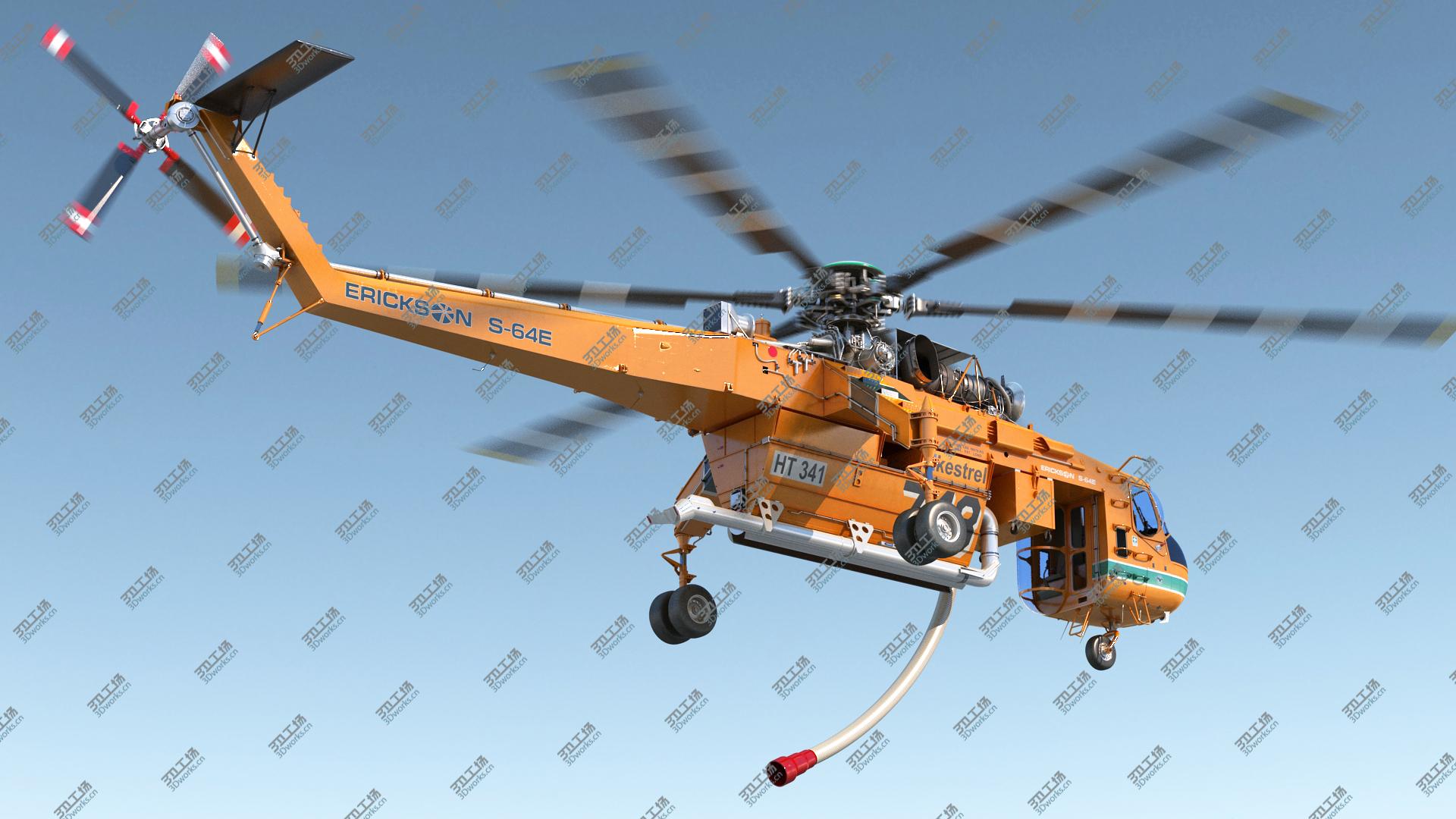 images/goods_img/20210313/Sikorsky S-64 Skycrane Firefighting Helicopter 3D model/2.jpg